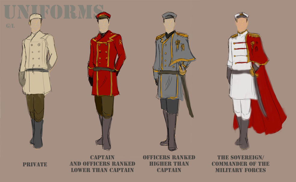 futuristic military dress uniforms